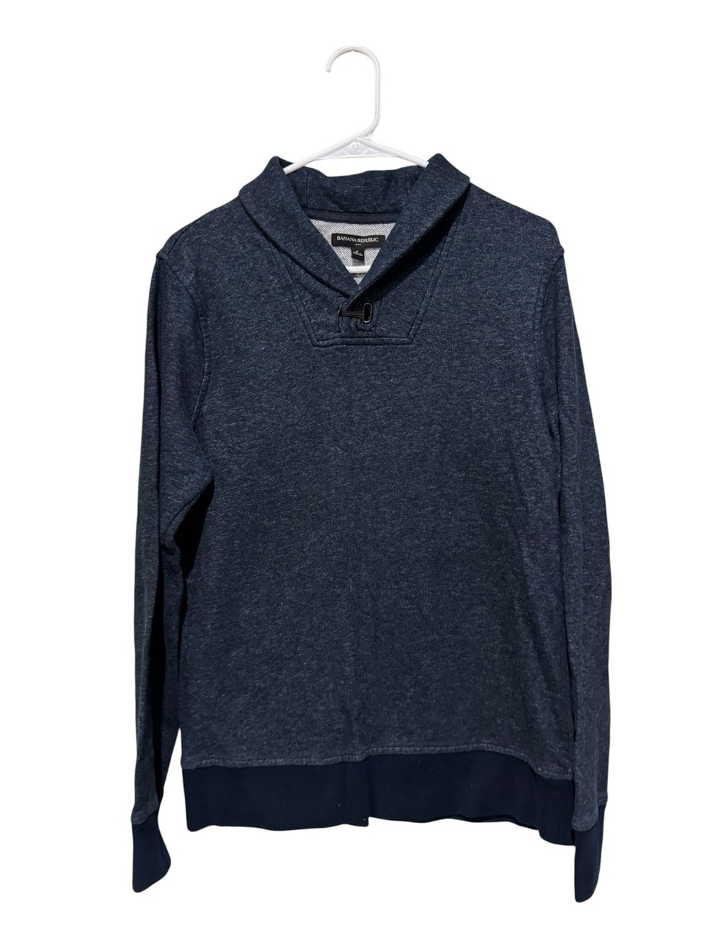 Banana‎ Republic Navy Shawl-Collar Pullover Sweater